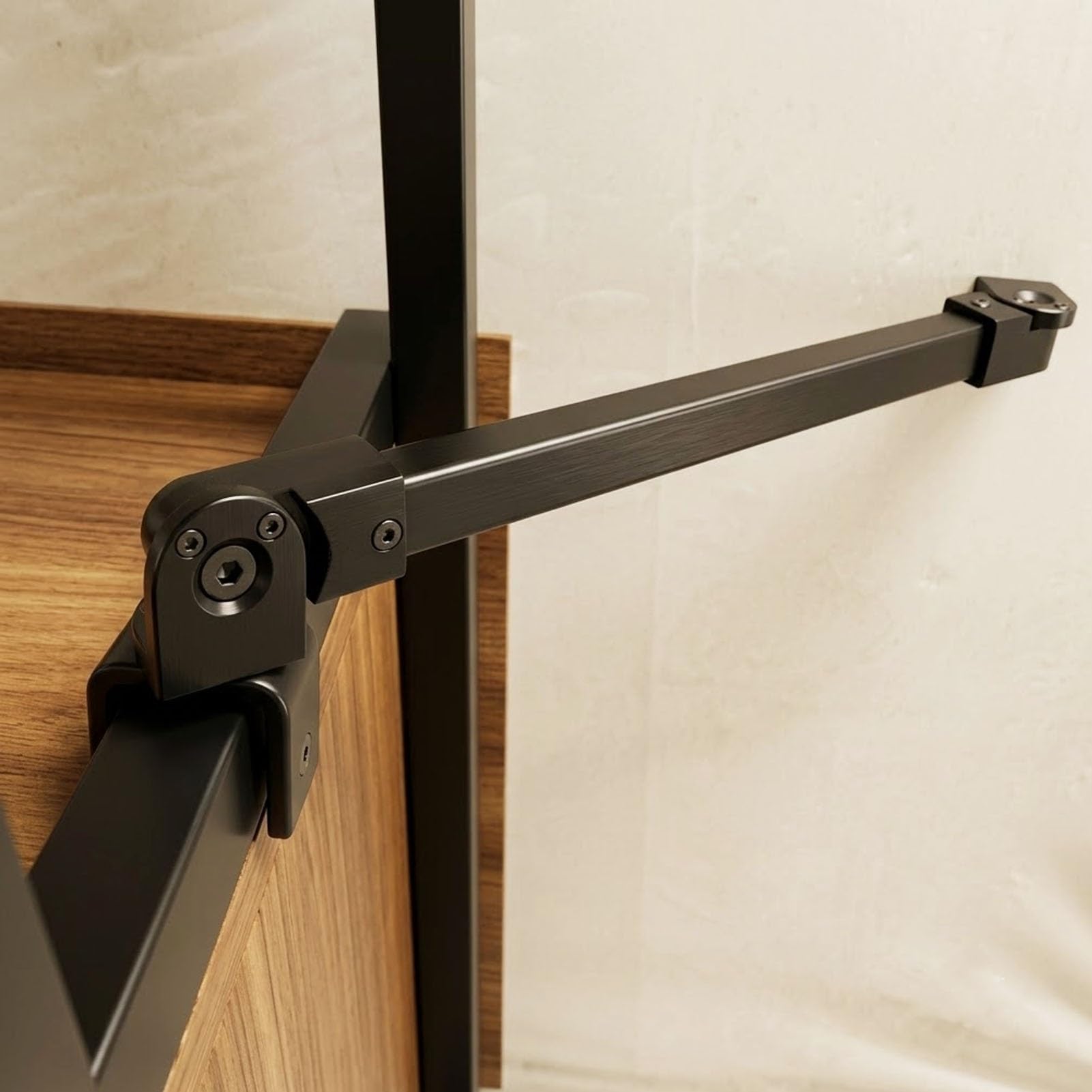 Barre de fixation pour paroi de douche en acier inoxydable durable pour cabine moderne