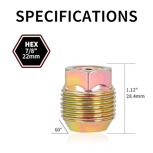 Miniatura 2 de Richeer 24 tuercas de repuesto M14x1.5 OEM de fábrica, tuercas de llanta de bellota de extremo abierto para Silverado Suburban Express 1500 C1500