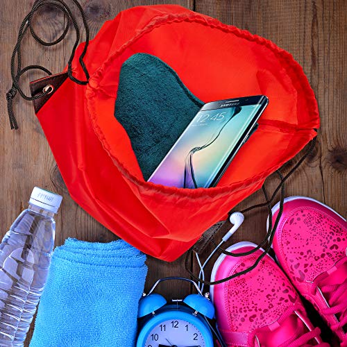 BRAMBLE Tassen met Trekkoord (43x34cm) - Verstevigde Hoeken - Duurzame Polyester Stof - Sporttas, Gymtas - Sport, Gym, School, Zwembad, Strand voor Kinderen & Volwassenen - Image 4