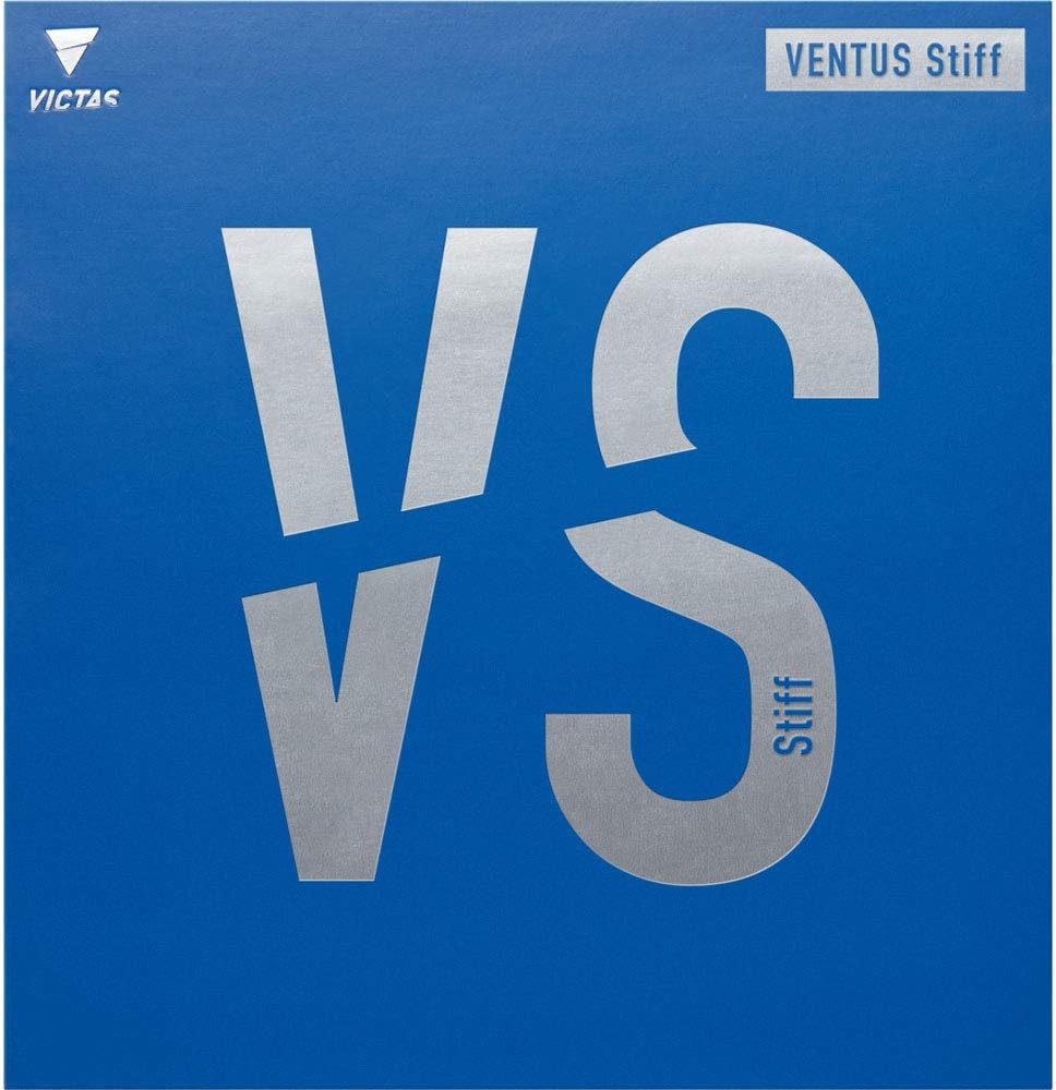 VICTAS VENTUS Stiff 200020 Table Tennis Rubber, Granular Rubber, Black 1.8