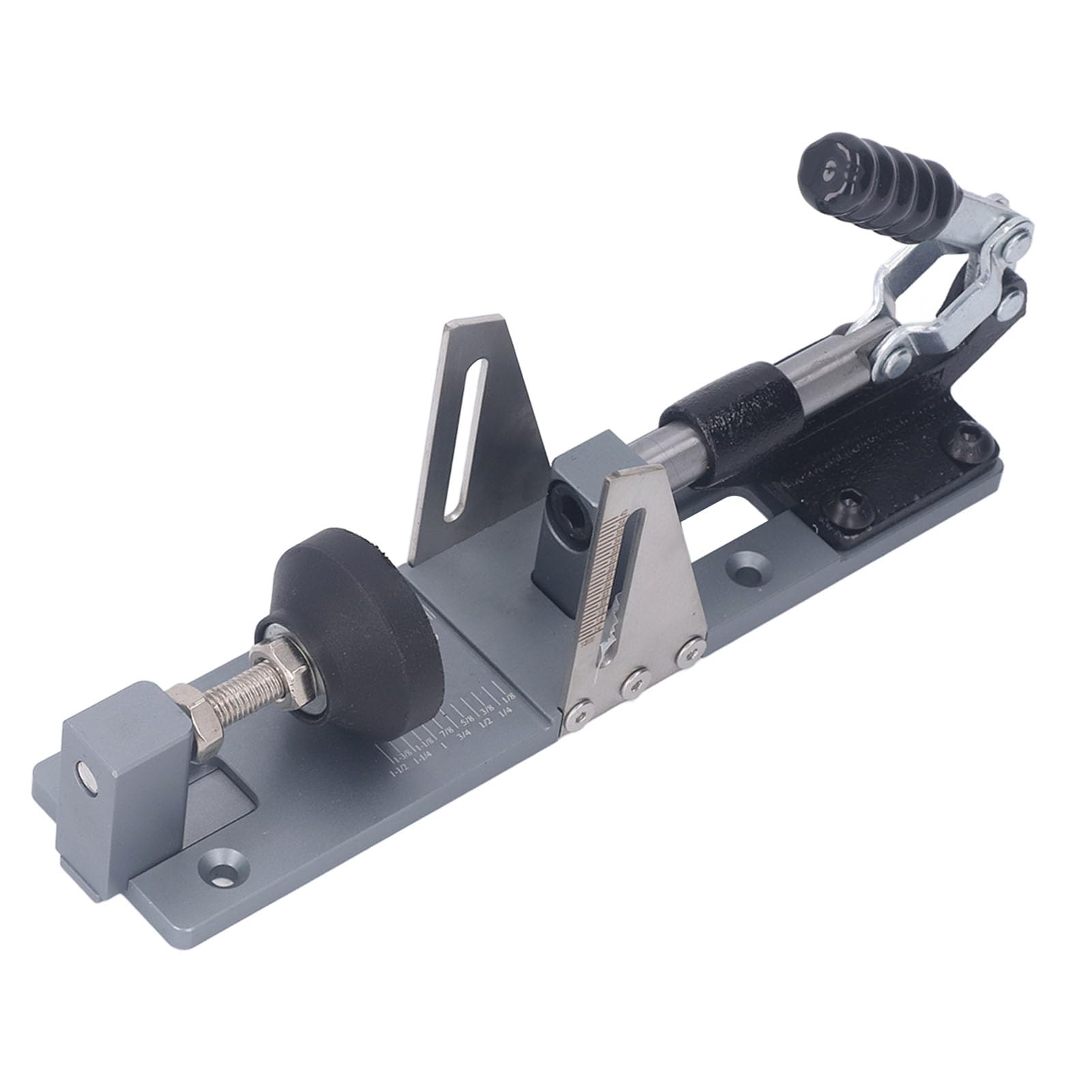 Cocoarm Plantilla Profesional para Agujeros de Bolsillo, Kit de Plantilla para Agujeros de Bolsillo de Aleación de Aluminio, Guía de Perforación Precisa, Carpintería Estable, Fácil Operación, para