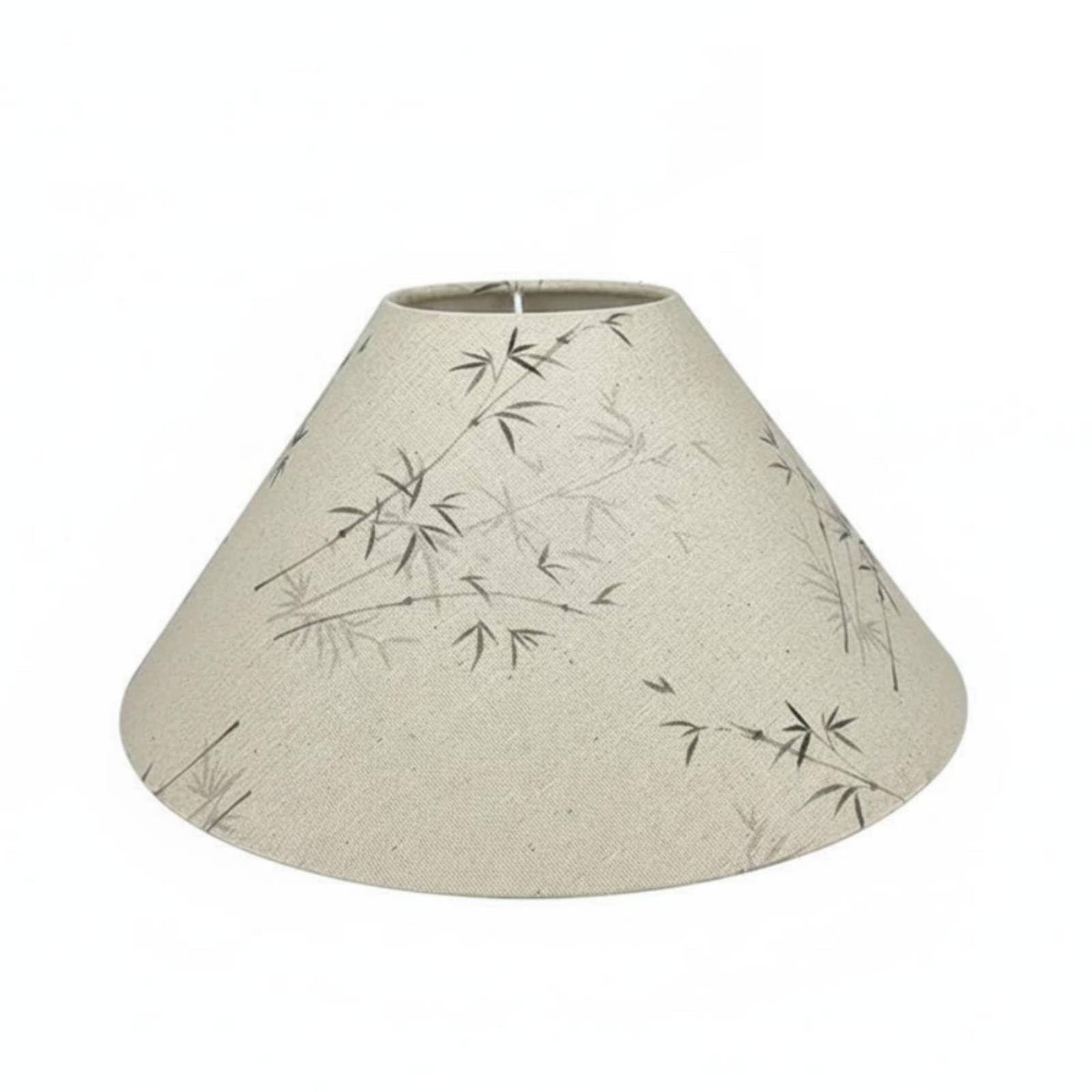 Wabi Sabi Design E27 Cloth Lampshade Minimalist Cloth Lamp Shade Easy Installation Cloth Lampshade Soft Light for Bedroom, Living Room, 40x14x10cm, Bamboo Leaf | Home & Garden-image-20