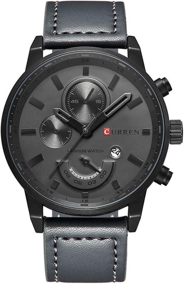 Casual Men's Watch Analog Leather - 8217