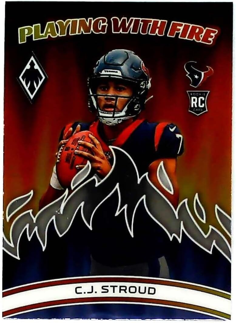 2023 Panini Phoenix Playing with Fire #2 C.J. Stroud RC Rookie Houston Texans NFL Football Trading Card