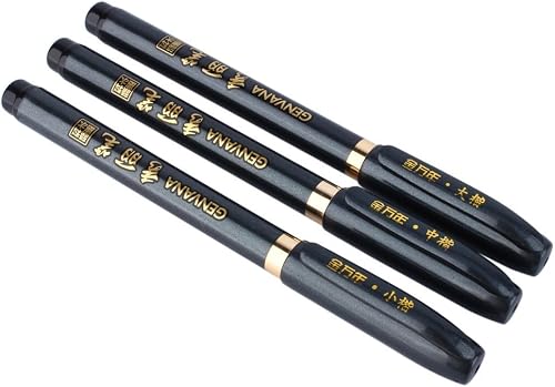 3 pcs Calligraphie Stylos Dessin Brosse À Eau Stylos Art B Yosoo