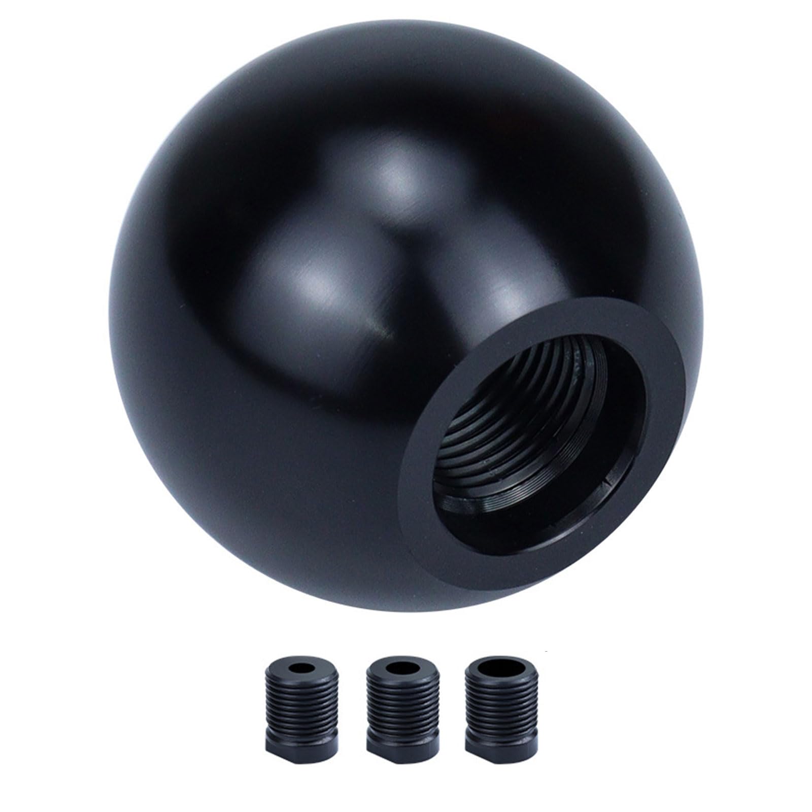 Zxfdsfdbnm Black Easy Installation Ball Gear Knob Anodized Aluminum Construction Ergonomic Grip Aluminum Alloy Gear Knob