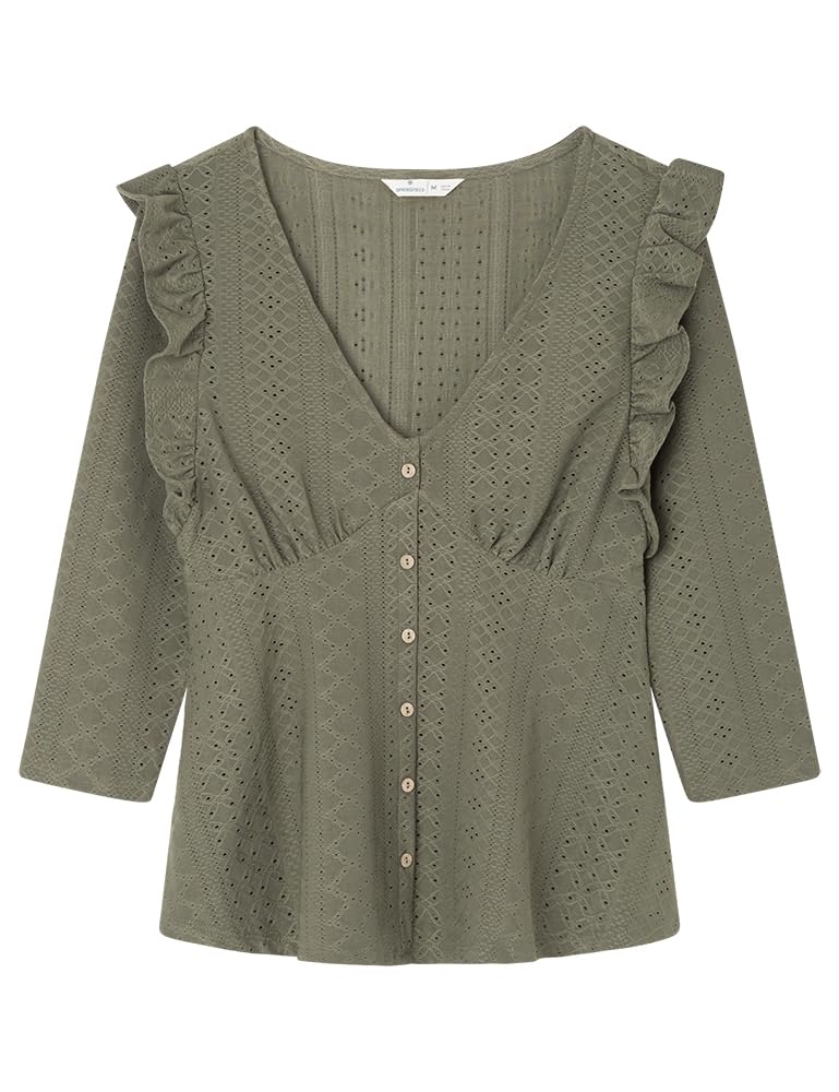 Springfield Women's T-Shirt, Clear Khaki, S
