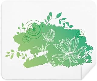 Lotus Flower Frog Leaves Flower Cleaning Cloth Screen Cleaner 2pcs Suede Fabric
