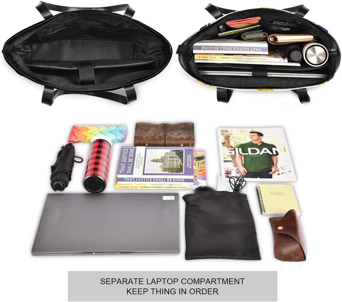 ALAZA Pineapple Laptop Tote Bag for Woman 15.6 inch Laptop Organizer Bag Teacher Work Purse