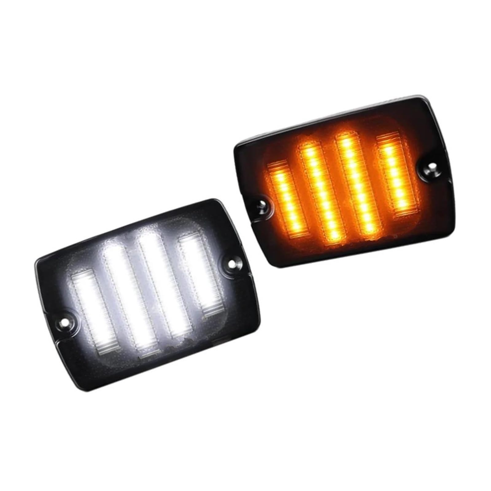 Genérico Luz Señal Giro Del Parachoques Delantero Coche Conducción Blanca Ámbar 56001378 CH2520111 SL1-28-YJ Para Jeep Para Wrangler YJ 1987-1995 Indicador Intermitente Lateral