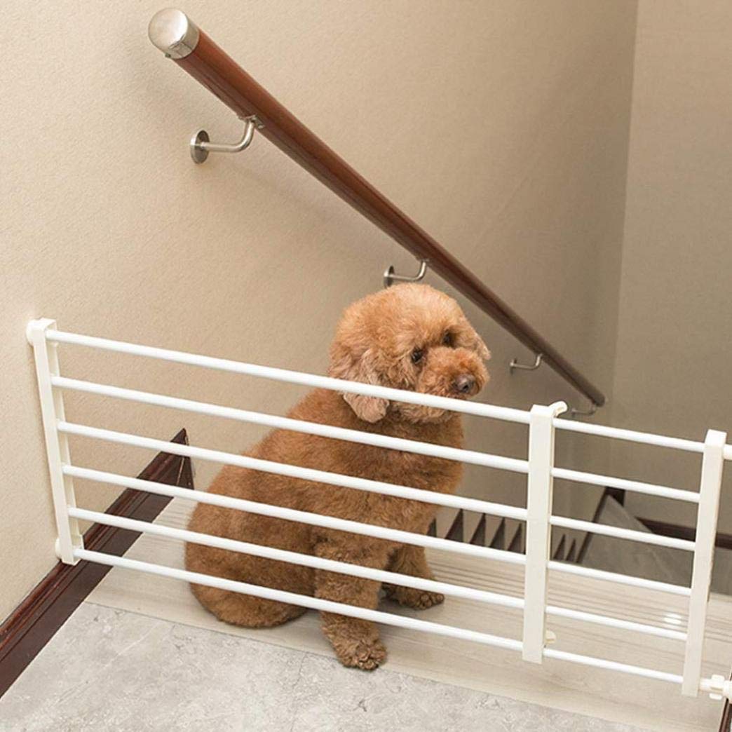 Barrière de sécurité chien pliable portable avec extensions pour escalier