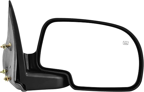 Miniatura 12 de YITAMOTOR Espejo de remolque del lado derecho del pasajero con calefacción eléctrica y vidrio ajustable a potencia, señal de giro de flecha LED