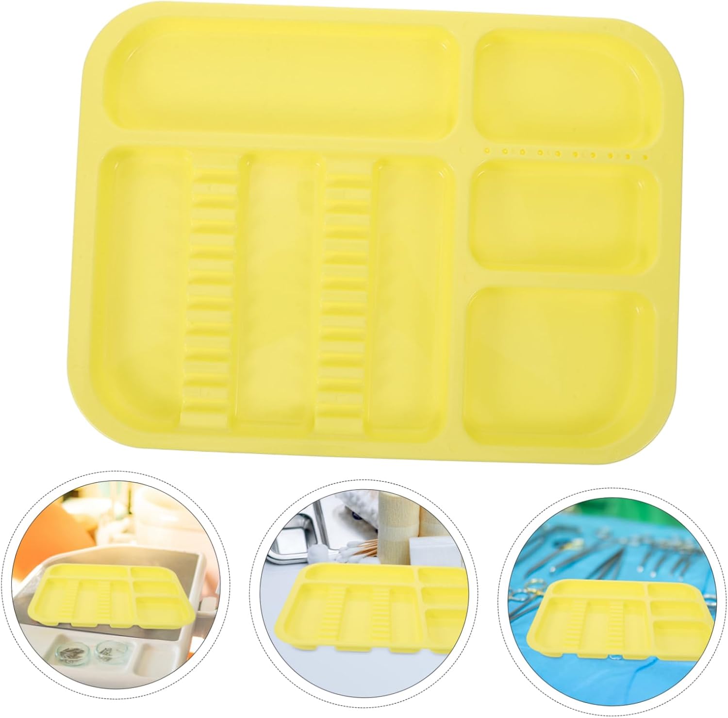 MAGICLULU 2Pcs Storage Tray Divided Plastic for Organizing Sleek Design for Various Uses Material