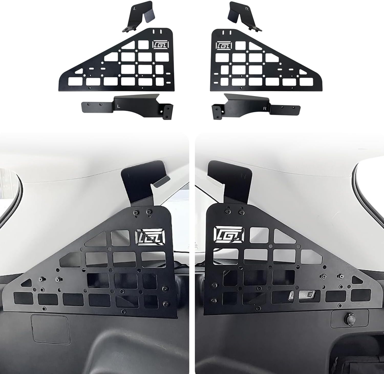 HIGH FLYING 2019-2025 for Toyota RAV4 Car Accessories Molle Panels Storage Modular System Trunk Shelf Organizer Interior Rear Cargo Racks (Storage Box)