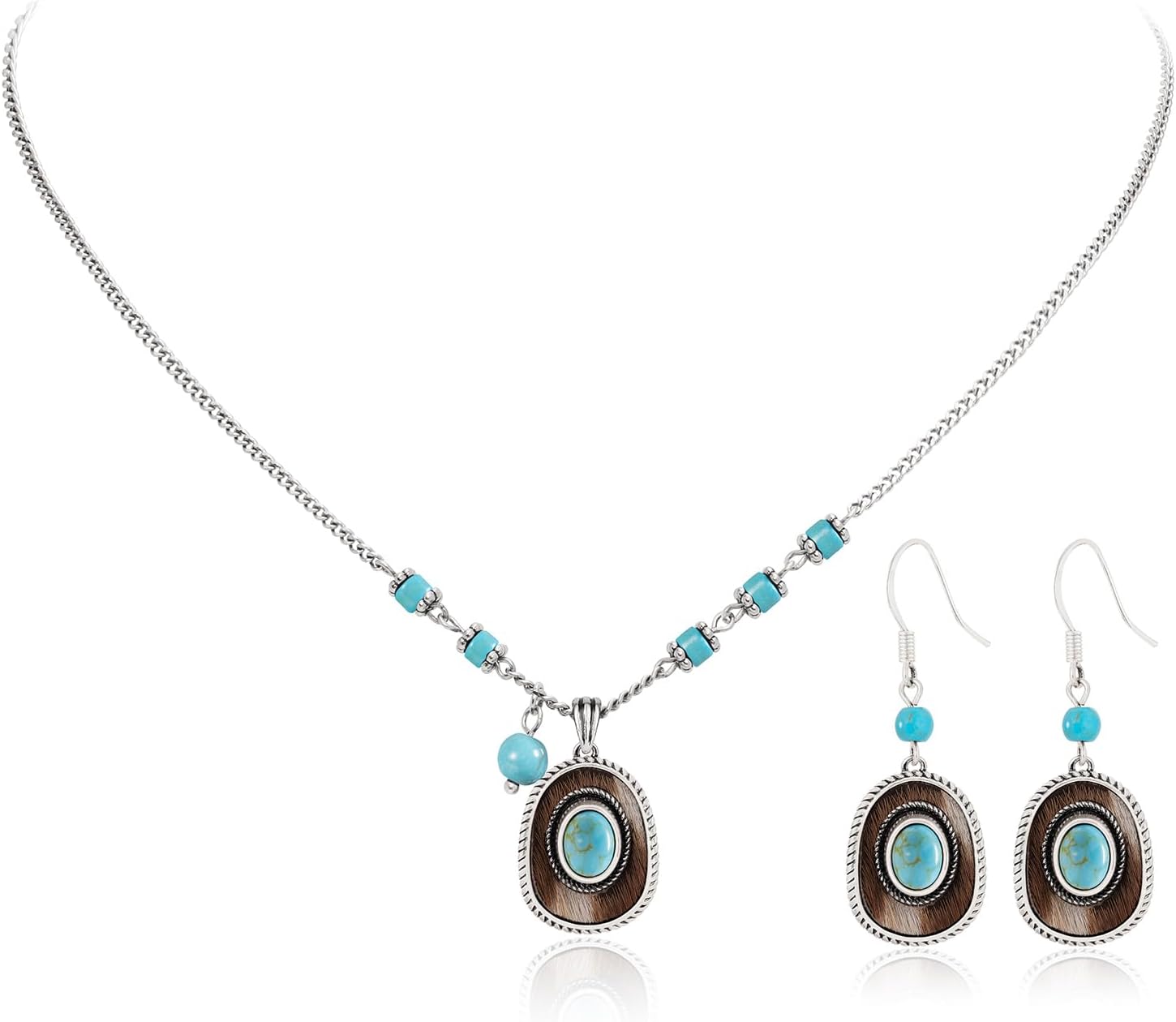 Montana West x Wrangler Gold Plated Pendant Necklace for Women, 18k Gold Plated Lightweight Chain Dainty Jewelry