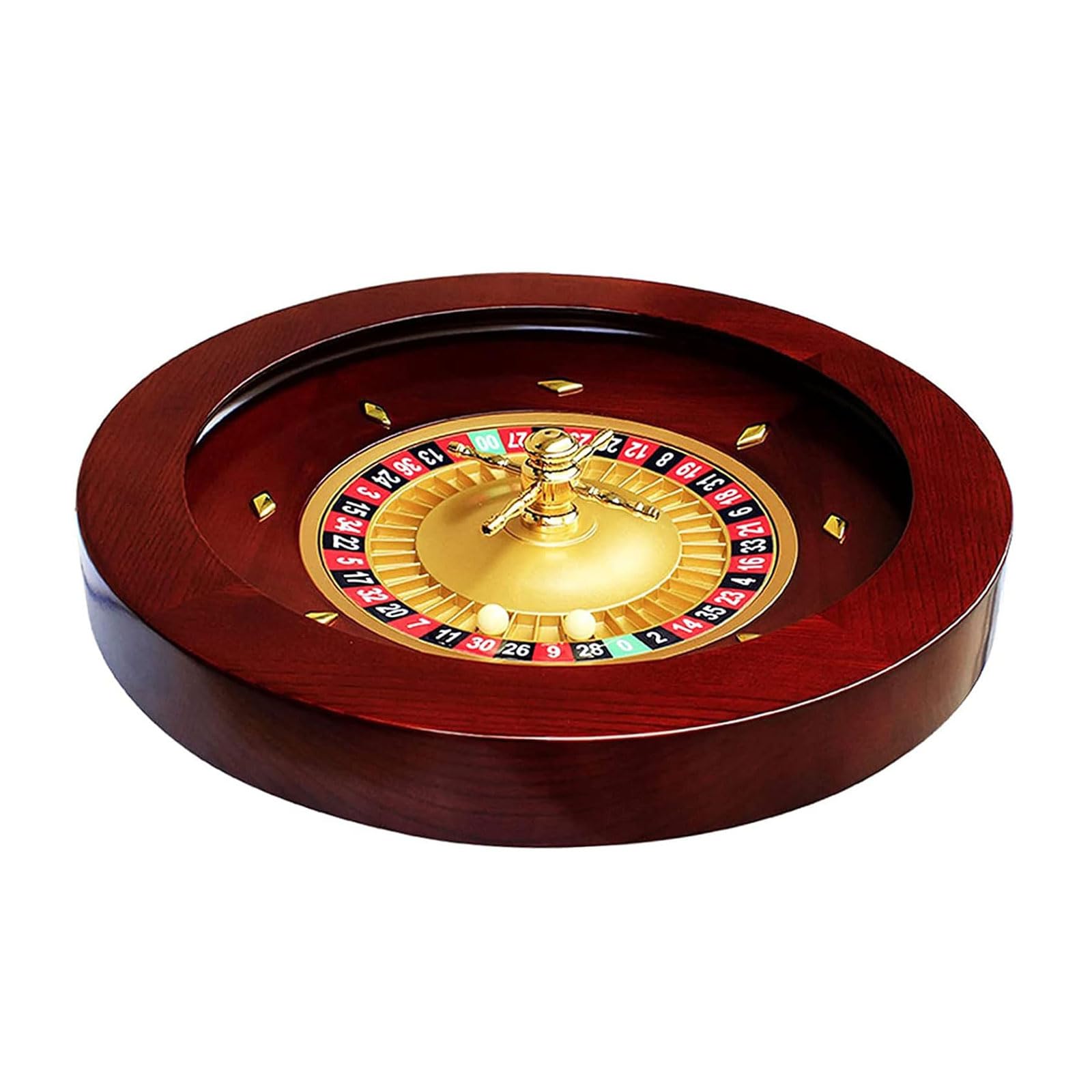 コレクション Real roulette set Roulette Sets Red Mahogany Turntable 18in Casino Grade
