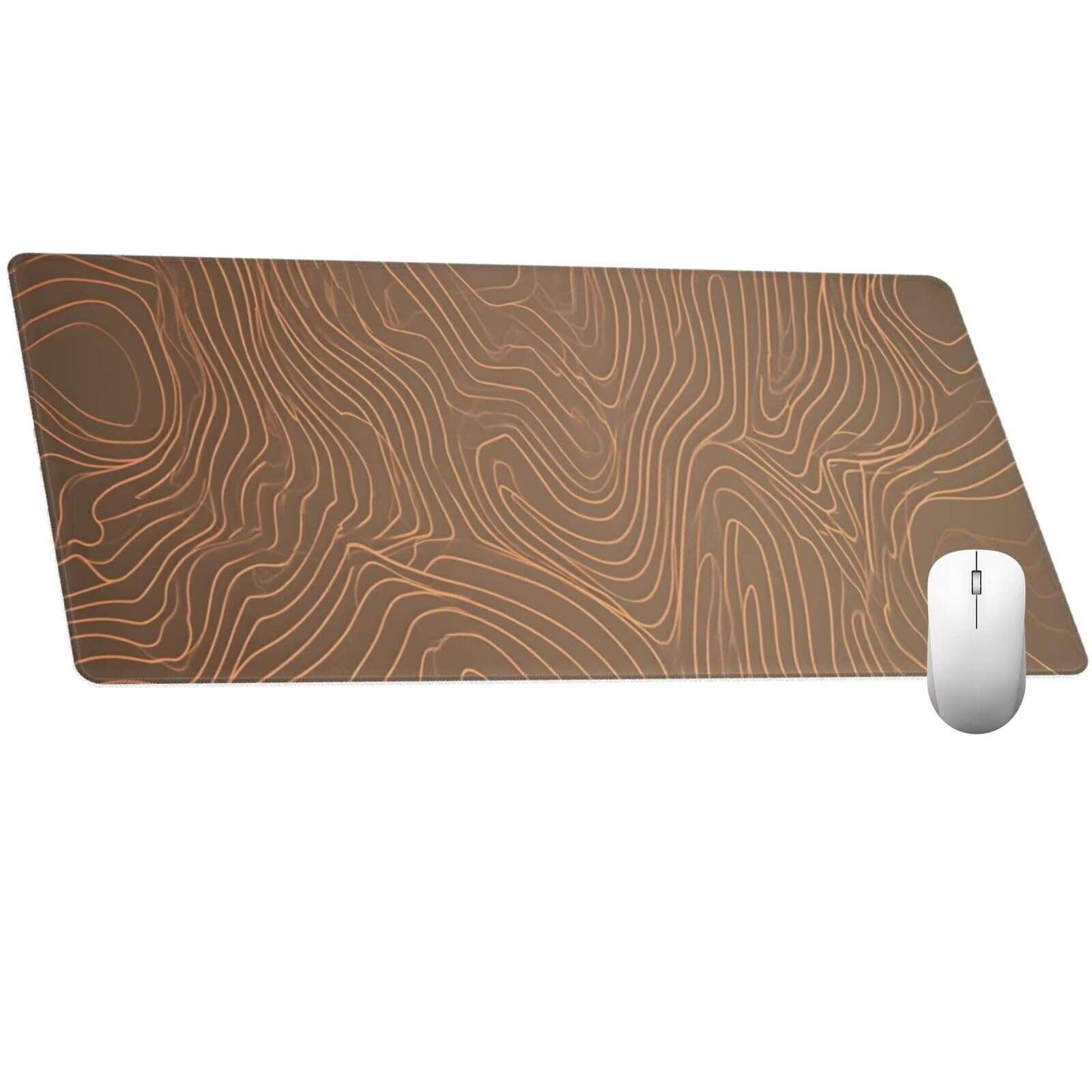 Alfombrilla Ratón Abstracto Alfombrilla Ratón XXL 1600 x 800 mm, Líneas Mouse Pad Gaming con Bordes Cosidos, Impermeable Mousepad XXL Base de Goma Antideslizante Duradera, Mouse Pad para Oficina Q490