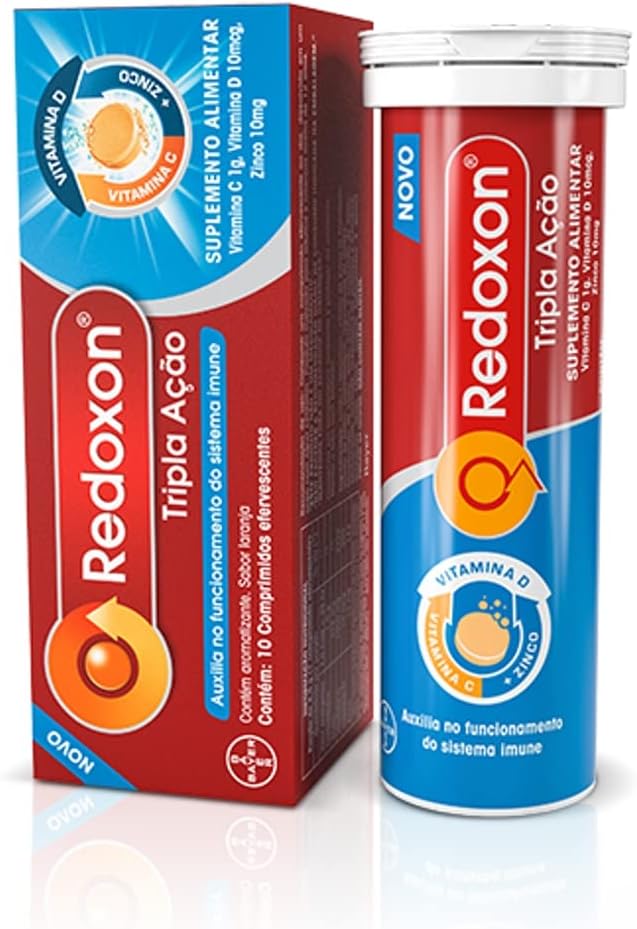 Redoxon Tripla Ação Vitaminas com Vitamina C, Vitamina D e Zinco ...