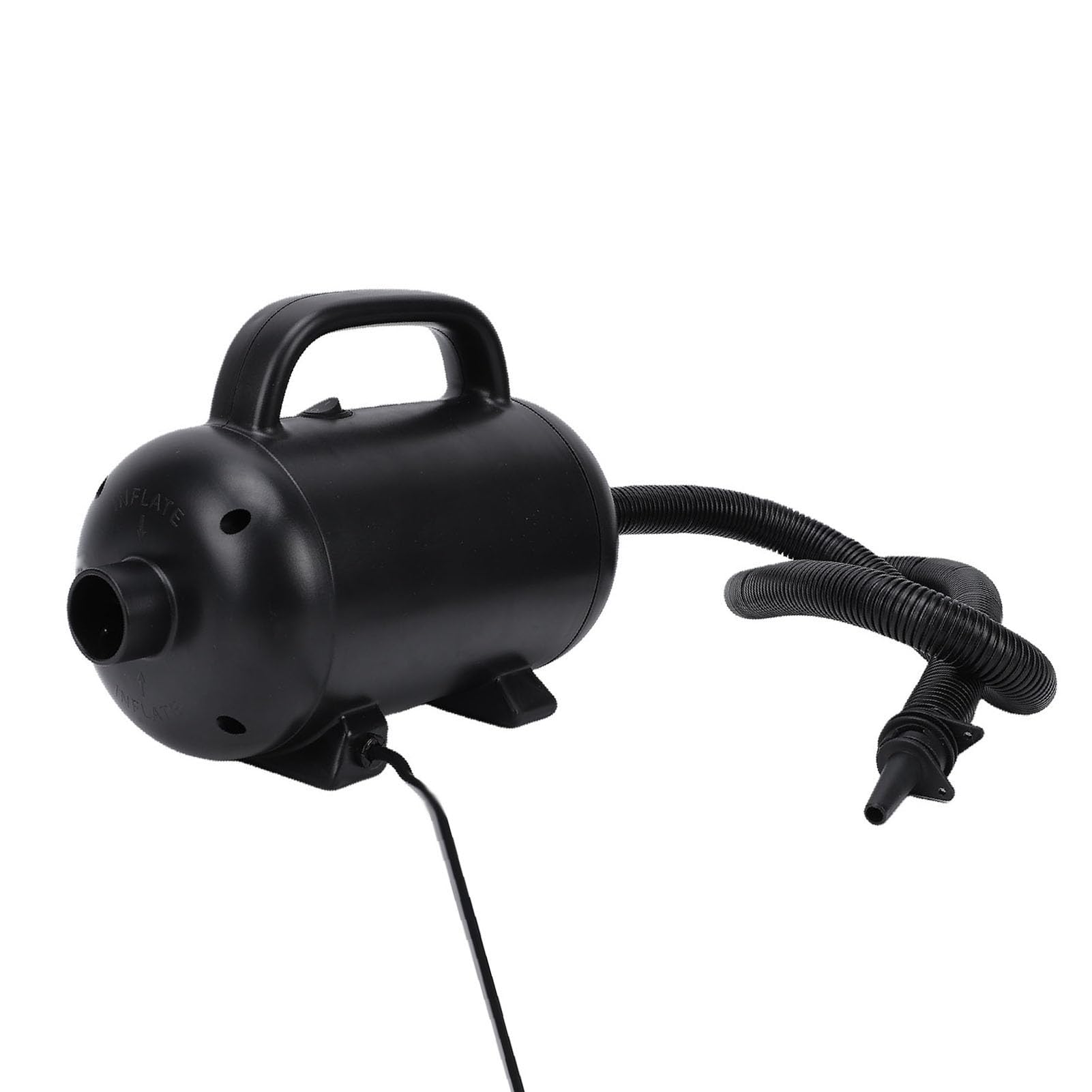 Jeffergarden Bomba Desinfladora Infladora Eléctrica de 1200W, 24000pa, 1300LPM con Manguera Extensible de 12,6-39,4 Pulgadas e Impulsor de Metal para Colchón Inflable, Barco, sofá, Flotador