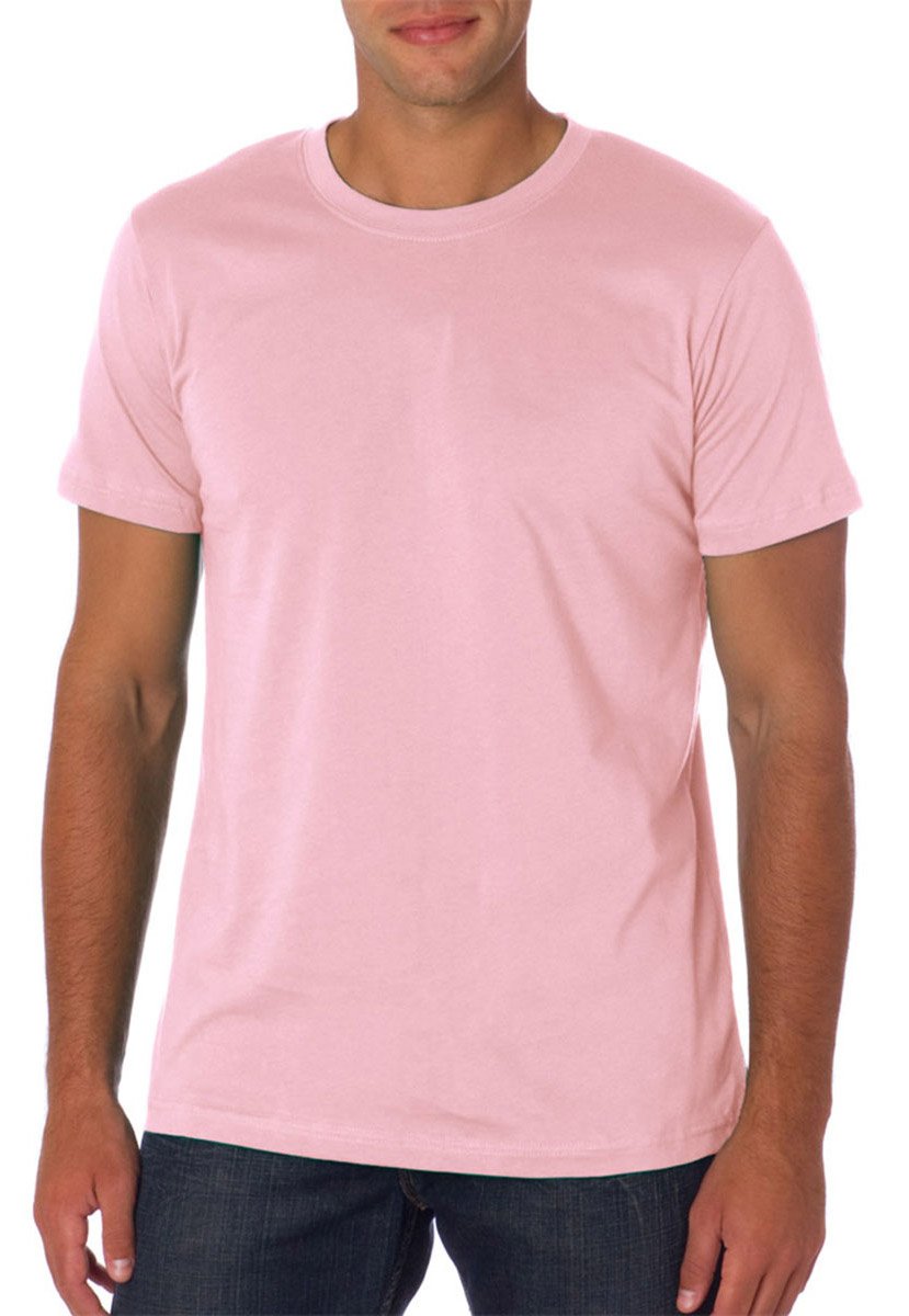 Unisex Jersey Short-Sleeve Crewneck T-Shirt, Large, Soft Pink