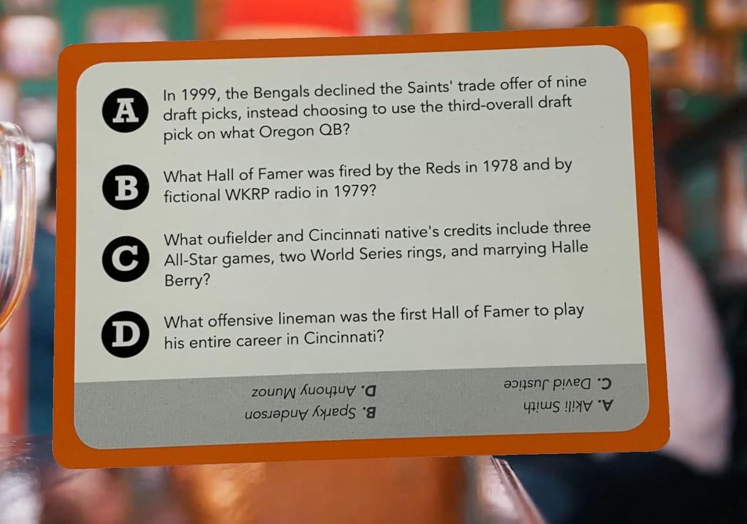 You Gotta Know Cincinnati - Sports Trivia Game