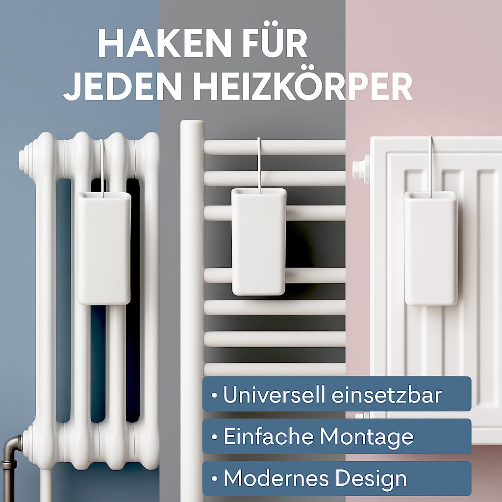 Luftbefeuchter für Heizung Set inkl. Haken - Keramik Wasserverdunster - beige matt - Wasserverdunster verdampfer verdunster Luftreiniger - Neutral - 8 Stück