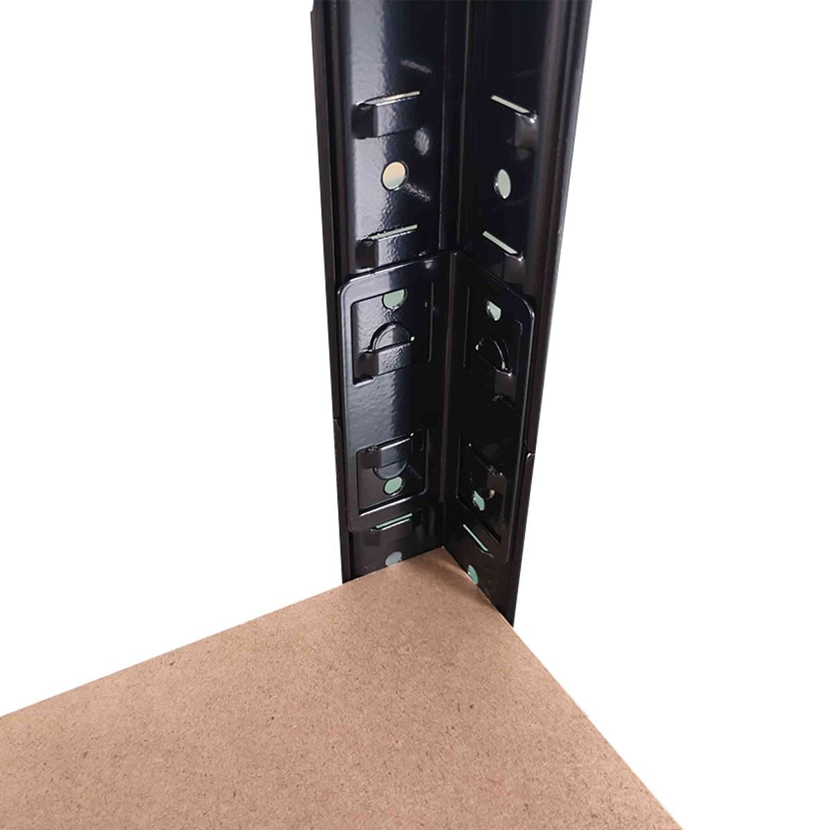 INTEC – Estante de almacenamiento metálico de 4 niveles XXL (160 x 60 x 180 cm) – 1600 kg (400 kg/nivel) – Estructura de acero galvanizado y MDF con certificación TÜV – Estantes ajustables sin