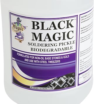 1 Gallon of Black Magic Pickle Solution Stone Gold Biodegradable Soldering Pickle