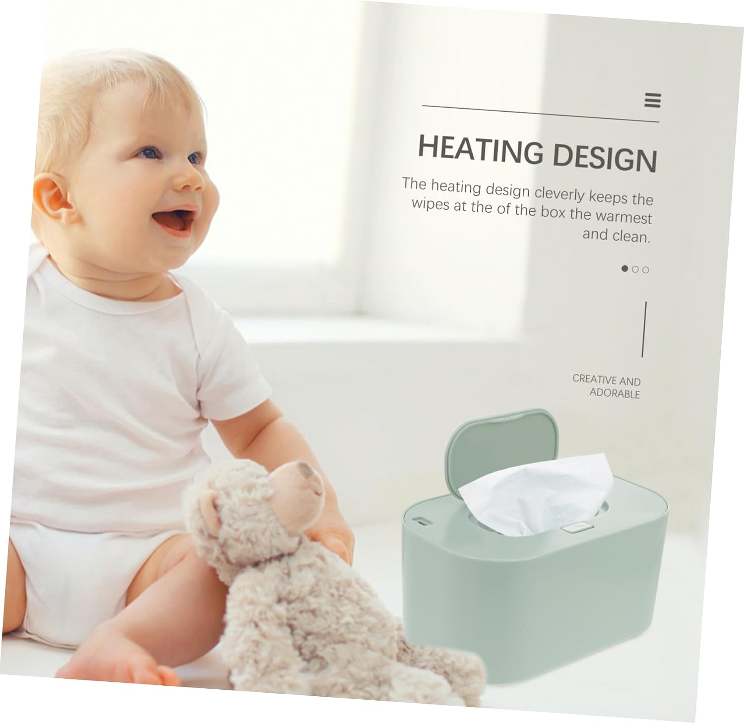 Wet Wipes Warmer for Car Home USB Portable Heater Safe Efficient Diaper Warmer