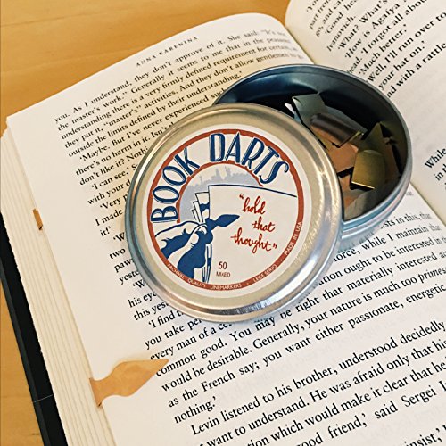Livre Fléchettes signets en métal pour retrouver sa ligne de lecture sans corner