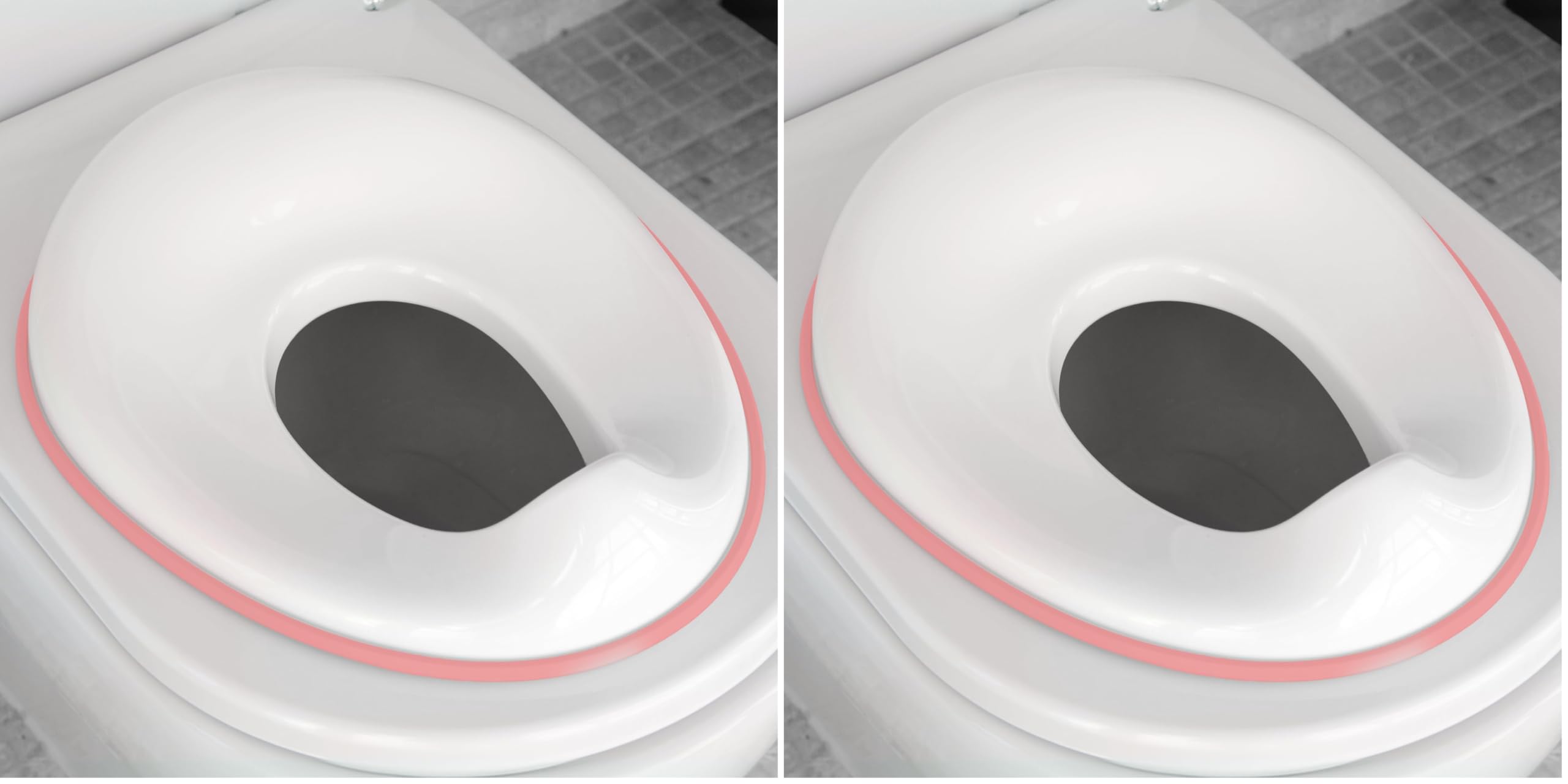 Jool Baby Potty Training Seat for Girls - Fits Round Oval Toilets Includes Free Storage Hook Pink Pack