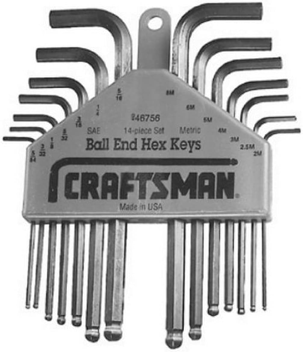 Craftsman 946756 Hex Key Set, 14Piece