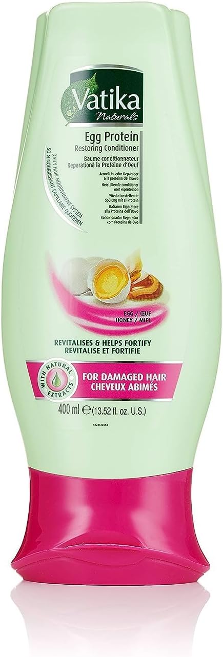 Dabur Natural Moisturizing Conditioner, 400ml (Egg, Honey), for All Hair Types