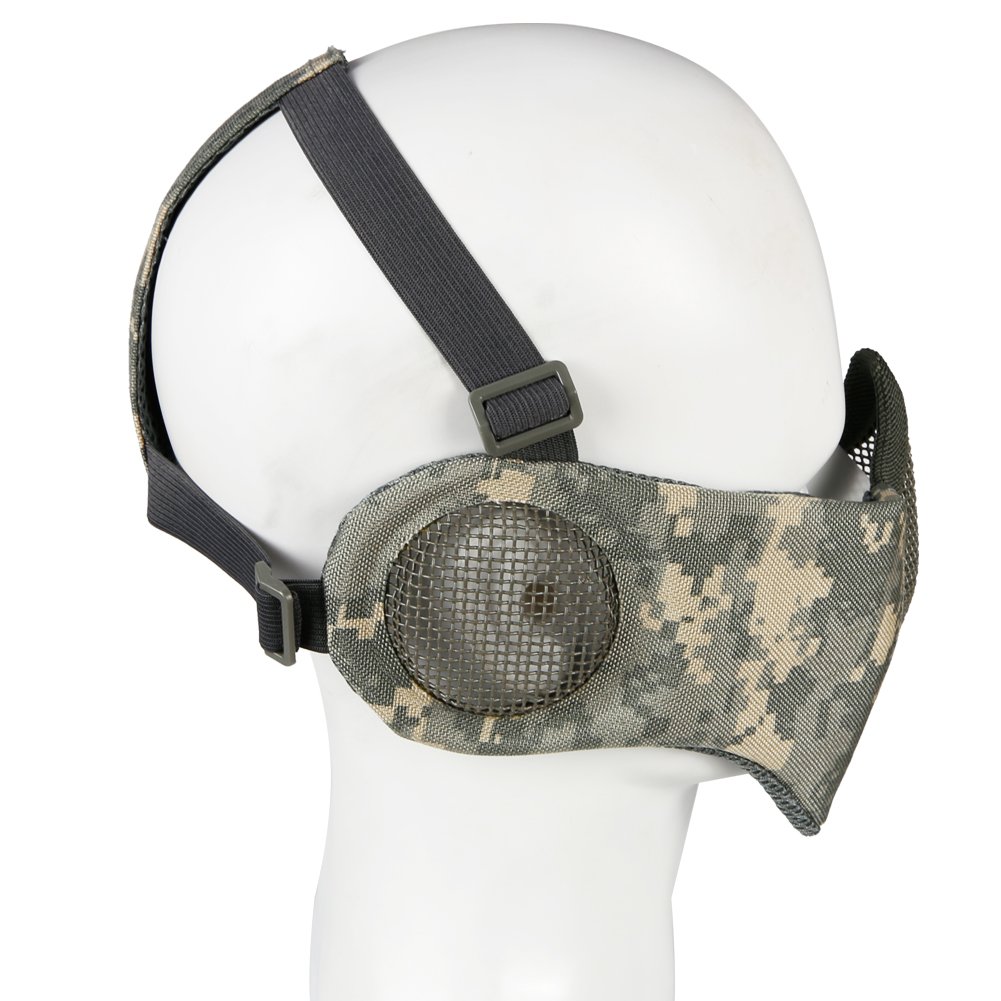 Lejie Tactical Halbmaske - Leichte Mesh-Maske Für Airsoft, Paintball & Outdoor