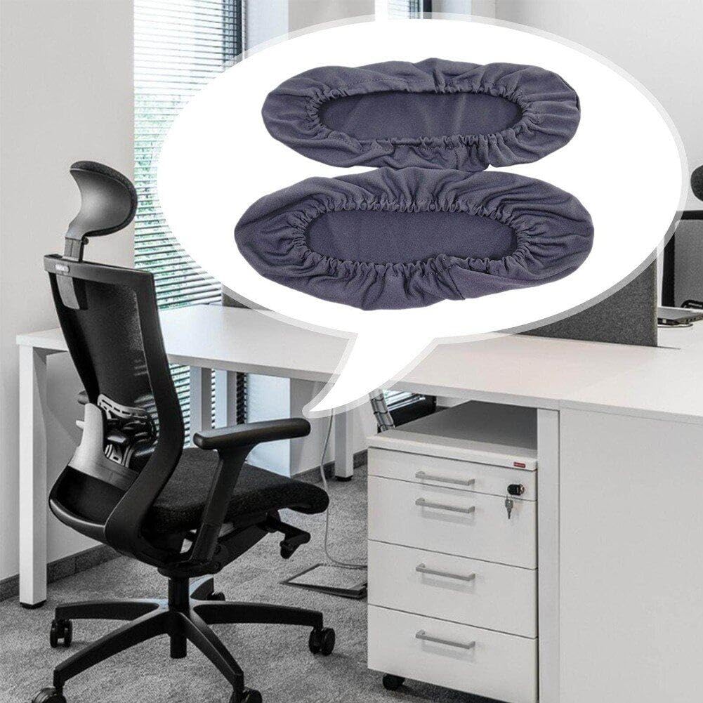 2pcs Office Rotating Chair Armrest Covers Elastic Chair Armrests Cover Removable Arm Rest Pads Stretch Protector for Home Office - Image 2
