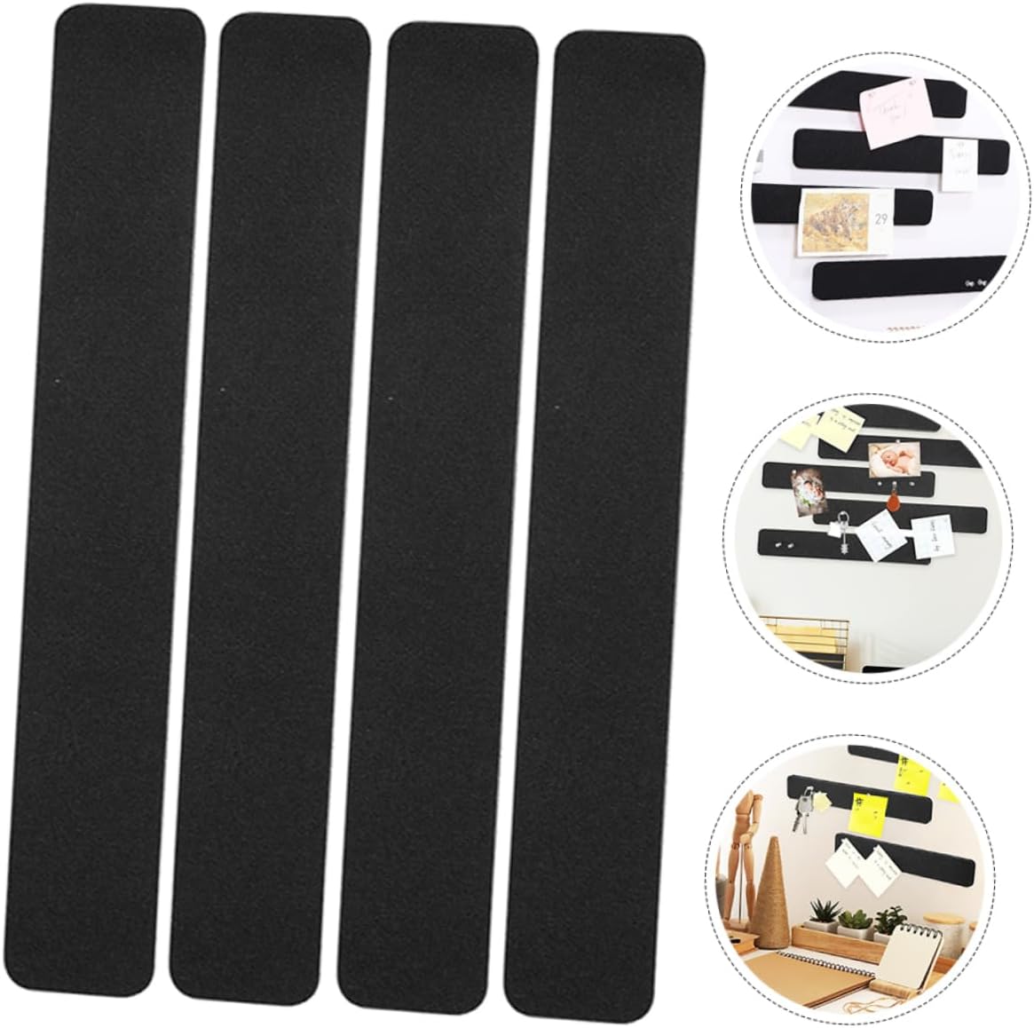 Versatile Felt Pin Board Strips Set 10pcs Self Adhesive Classroom School Office Home Decor Notice Board Removable