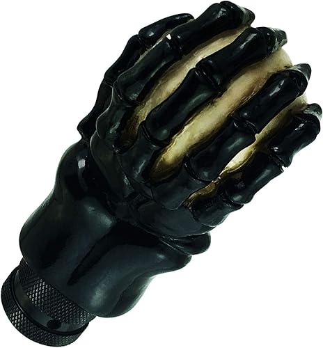 Miniatura 6 de Abfer Pomo de palanca de cambios de calavera para automóvil, mango de cambio de repuesto, para la mayoría de vehículos, camiones, color beige