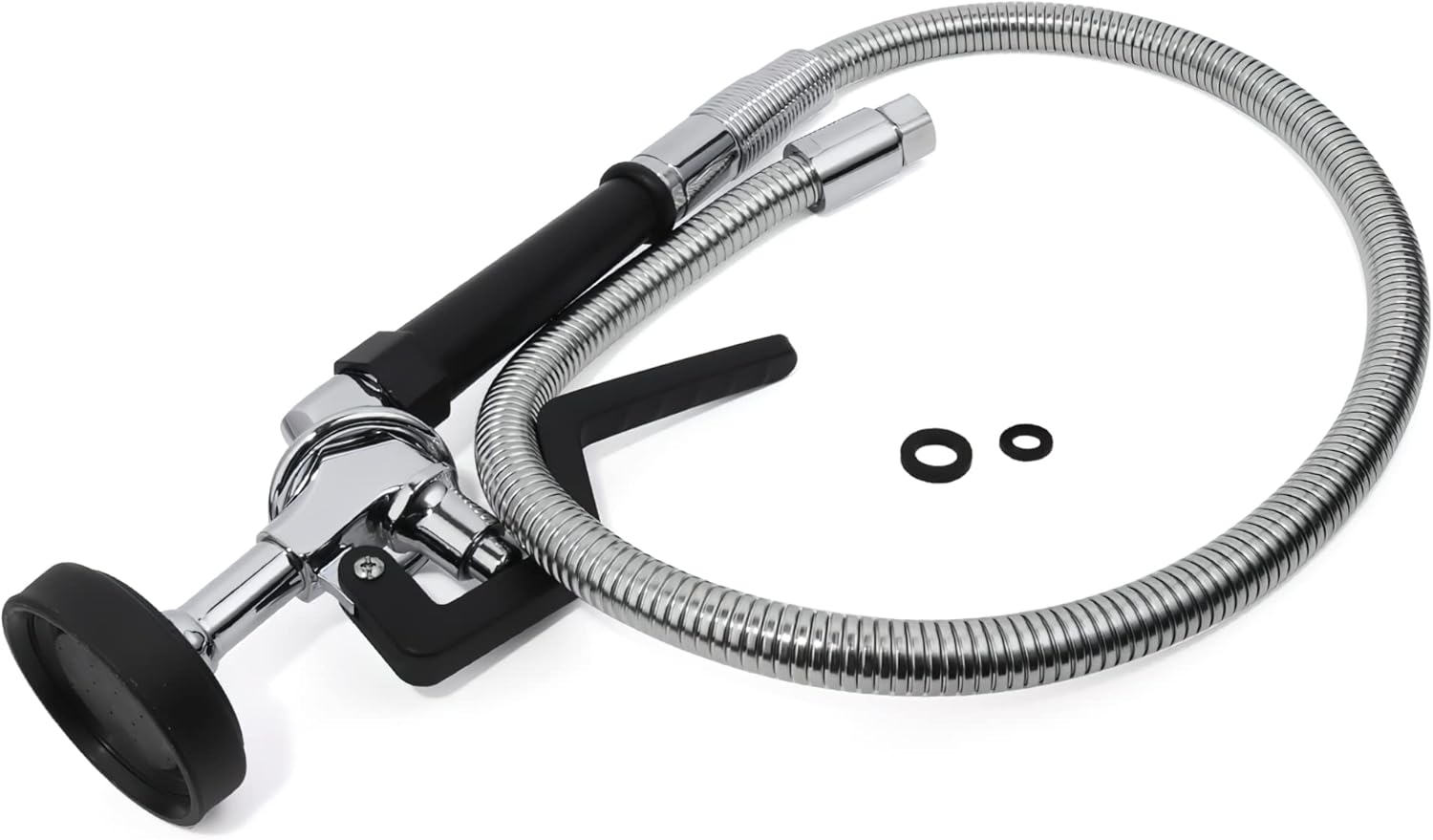 MaxSen Commercial Kitchen Sink Sprayer With 38" Stainless Steel Hose High Pressure Pre Rinse ...