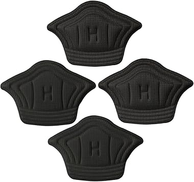 2 Pairs Sneaker Heel Pads Protective Cushions, Self-Adhesive Shoe Heel Stickers for Men and Women, Anti-Friction Thin and Thick Gel Inserts for Sports Shoes and Loose Footwear
