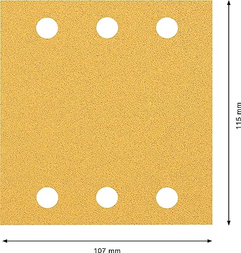 Feuille Abrasive BOSCH C470 115x107mm G80 Fixation auto agrippant - vue 4