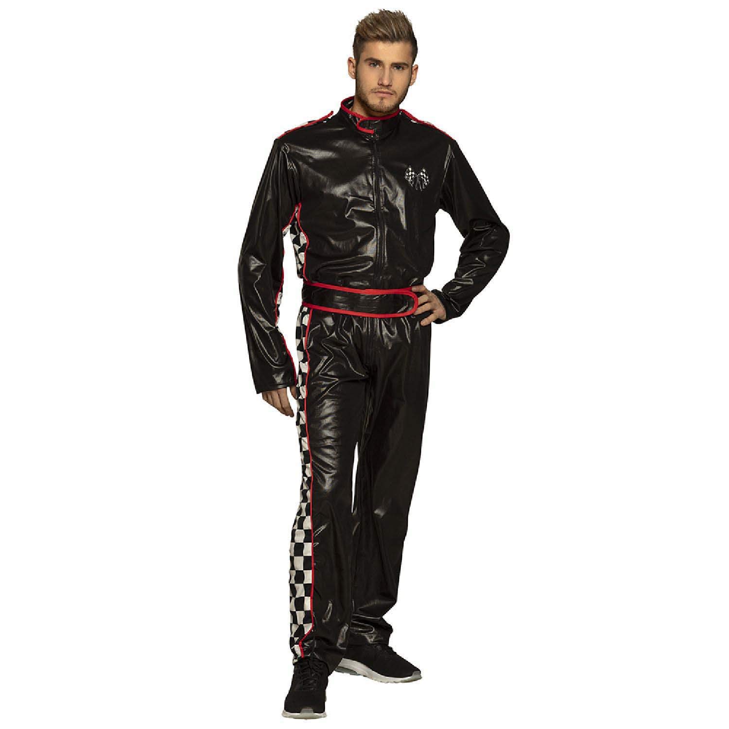 Boland 83884 – Costume for Adults Racing Driver Jumpsuit and Belt for Men Race Driver Jumpsuit Fancy Dress Carnival Theme Party