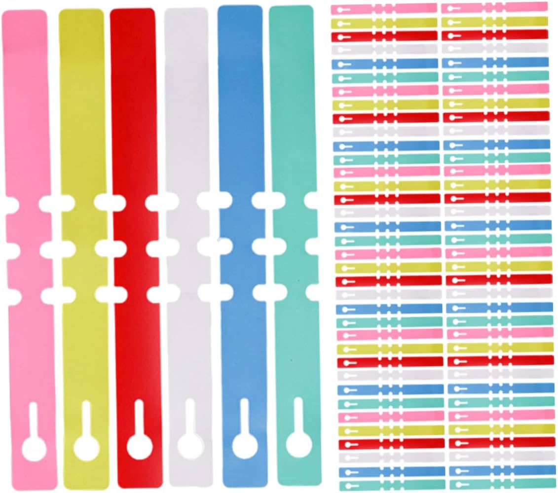 VILLCASE 1200pcs Waterproof PVC Plant Tags Adjustable Hanging Loop, Plastic Garden Labels for Nursery and Outdoor Plant Identification