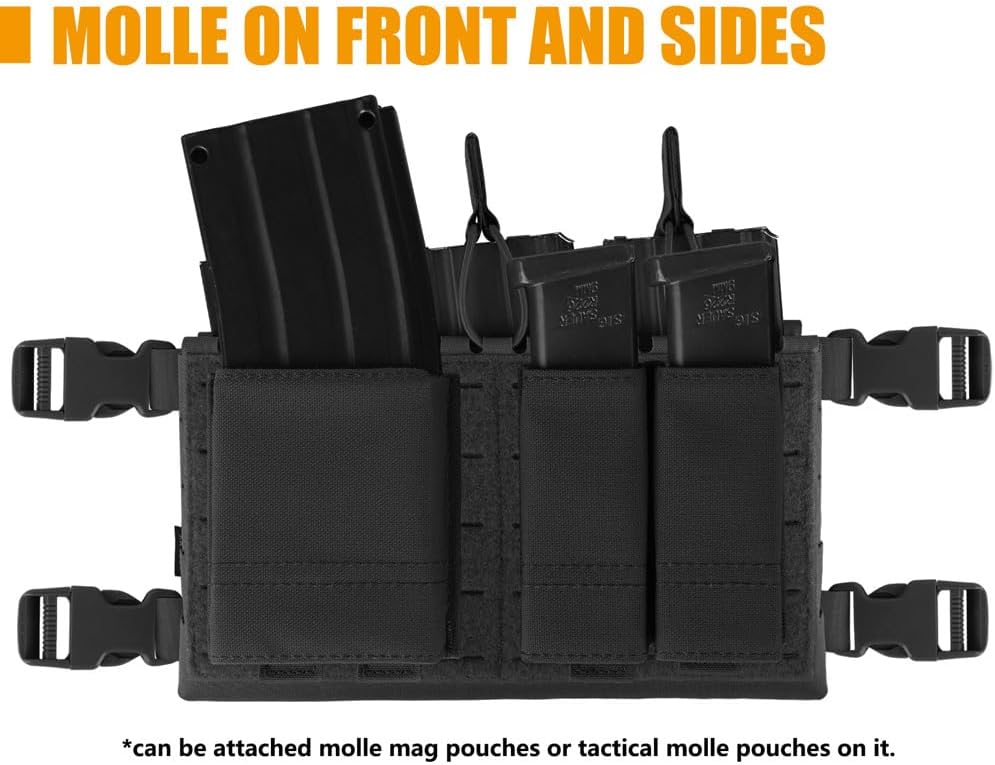 KRYDEX Laser Cut Style Modular Chest Rig (BK)