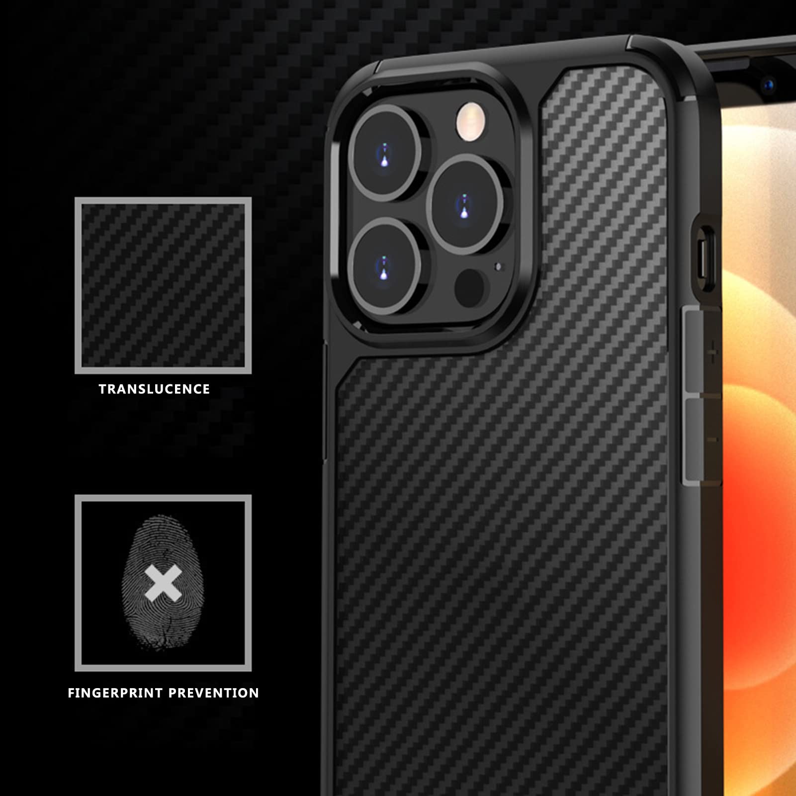 Glamified,Custodia trasparente compatibile con custodia per iPhone