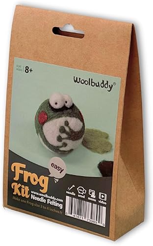 Miniatura 7 de Woolbuddy Kit de fieltro de aguja, iniciador, kit de fieltro para principiantes adultos, niños, 6 lindos animales de fieltro, suministros de fieltro
