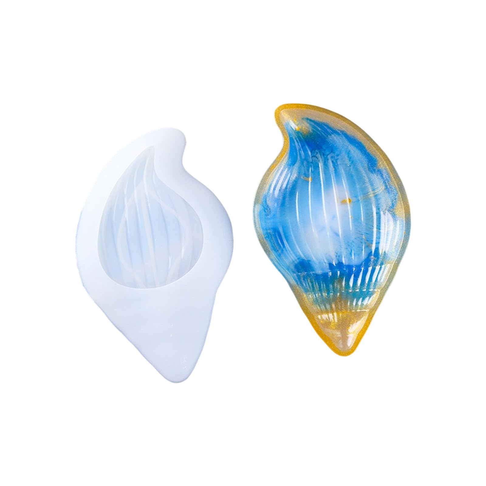 Jazuaiao Marine Theme Plate Silicone Mold Multipurpose Silicone for Resin Casting Making Soap Jewelry Tray Making Molds