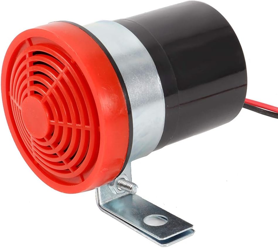 Qiilu Backup Alarm for Cars, 12V 105DB Universal Car Reversing Alarm Back Up Horn Reverse Beeper Buzzer for SUV Commercial Vehicle Truck