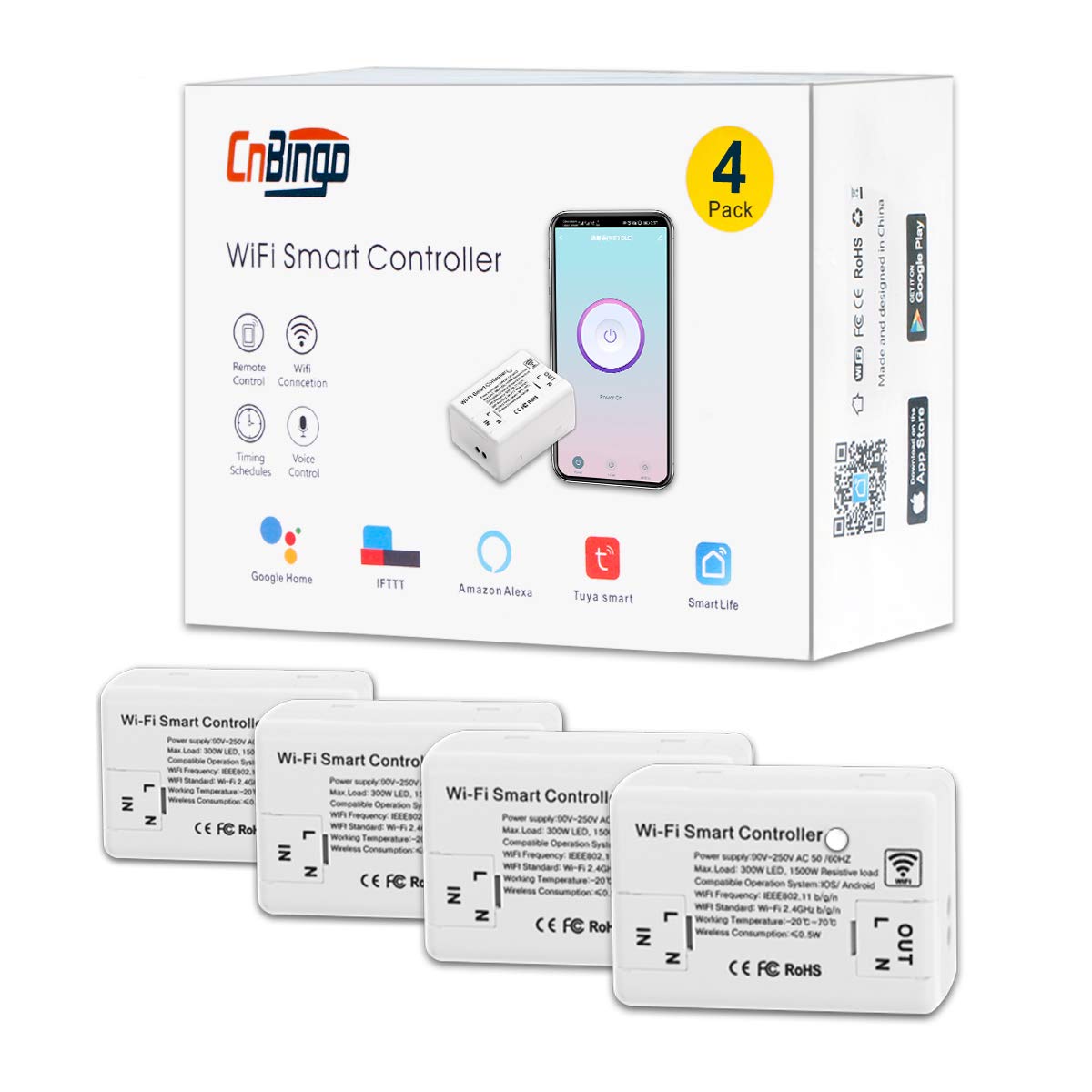 Smart Life app download icons and device interface