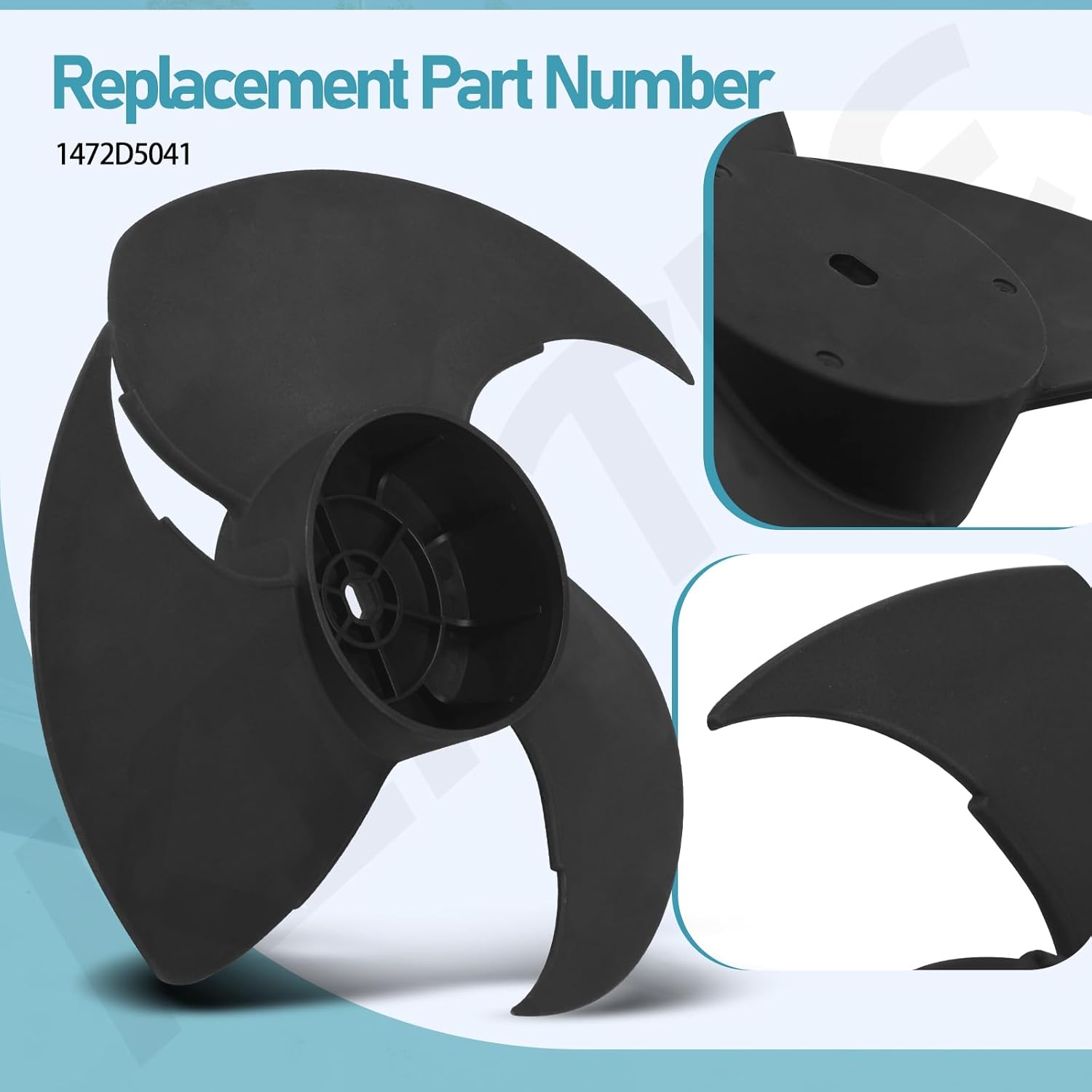 1472D5041 Fan Blade Compatible with Cole-Man Ma-ch 47201 47203 47204 47214 47223 47224 47234 47253 47258 47273 Condi-tioner