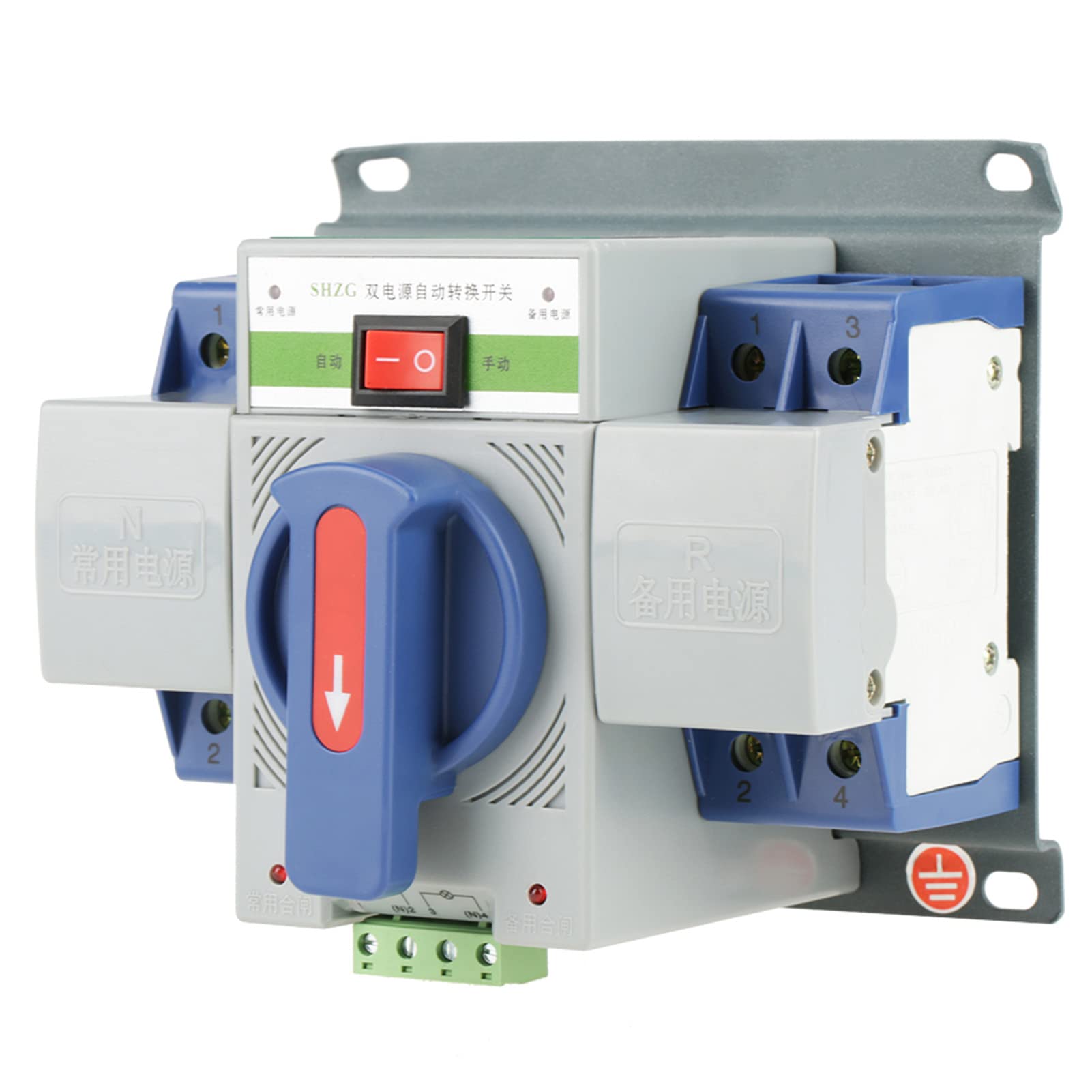 Akozon Miniautomatyczny Wyłącznik Automatyczny 220V 63A 2P - Niezawodne Rozwiązanie z Podwójnym Zasilaniem